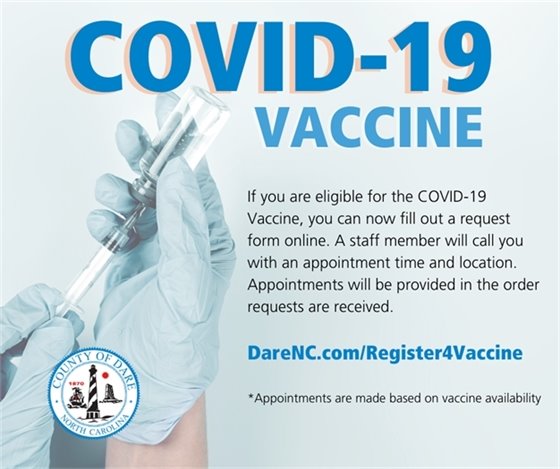 Register for the COVID 19 vaccine at darenc.com/register4vaccine. 