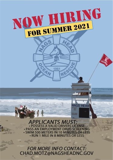 We're hiring lifeguards for summer 2021. If you or someone you know is interested in a fun, exciting job for the summer, visit this link for additional information. 