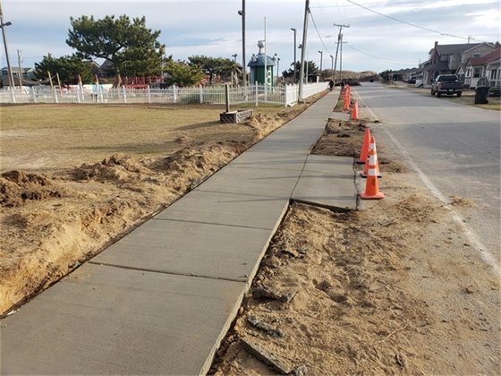 We're building a new sidewalk on Bonnett Street.