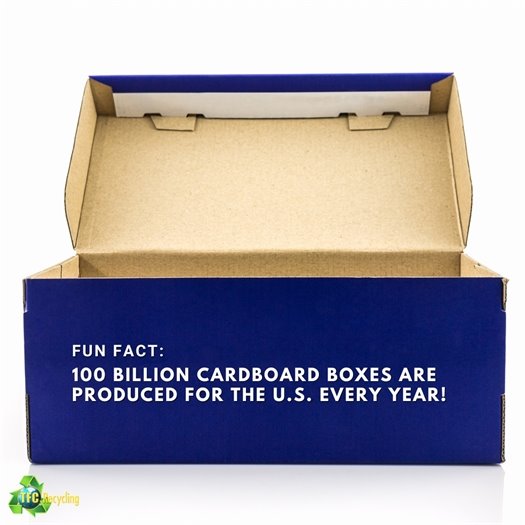 ??Shoe boxes, pasta containers, Amazon boxes... all common cardboard items. In the U.S. alone, around 100 billion cardboard boxes are produced every year. Recycling one ton of that cardboard saves approximately nine cubic yards of landfill space!  Thank you for recycling your cardboard this holiday season.