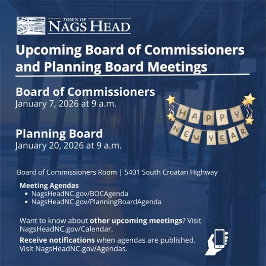 Board of Commissioners and Planning Board Meeting Dates 