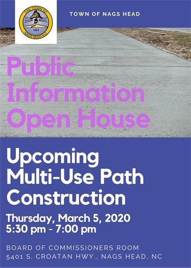 Public Information Open House - Upcoming Multi-Use Path Construction 