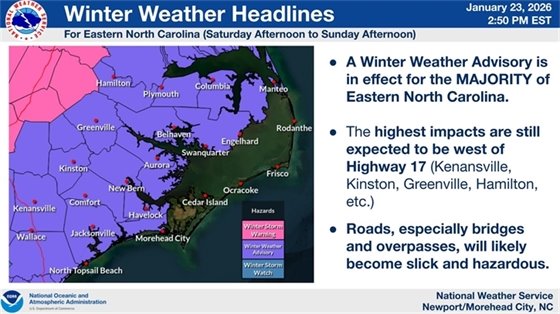 Winter Weather Advisory January 23, 2026