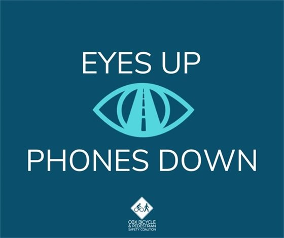 Eyes up, phones down. Be a smart pedestrian. 