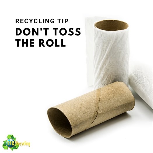 Made it to the end of the roll? Don't toss it!  Reuse the cardboard for crafts, use them as seed starters for spring, or recycle it. Paper can be recycled up to 7 times before more pulp needs to be added to recycle the fibers.
