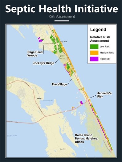 Nags Head Septic Health Risk Assessment - Many Parts of Nags Head are at Risk