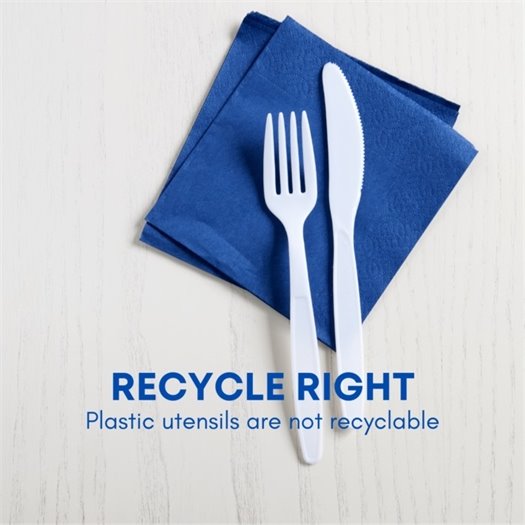 We love convenience, but single-use plastic waste can't be recycled.