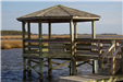 Wooden Gazebo Above Water