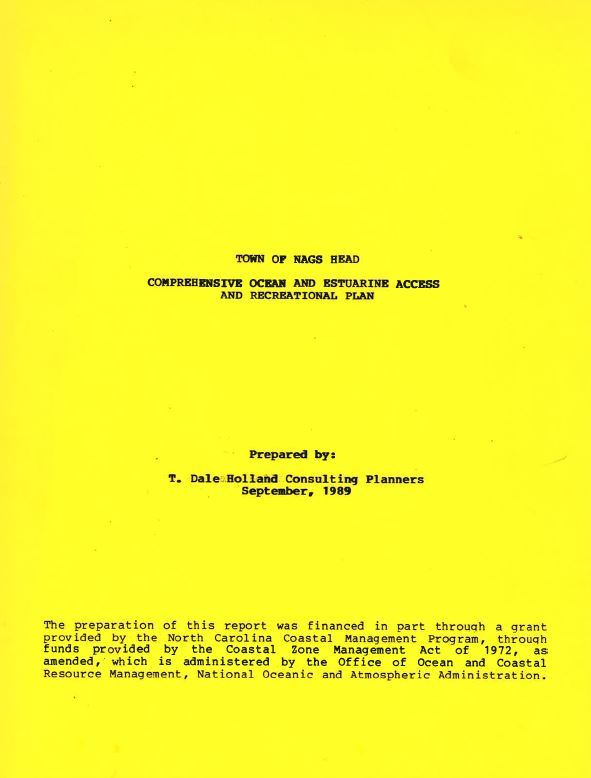 Comprehensive Ocean and Estuarine Access and Recreational Plan