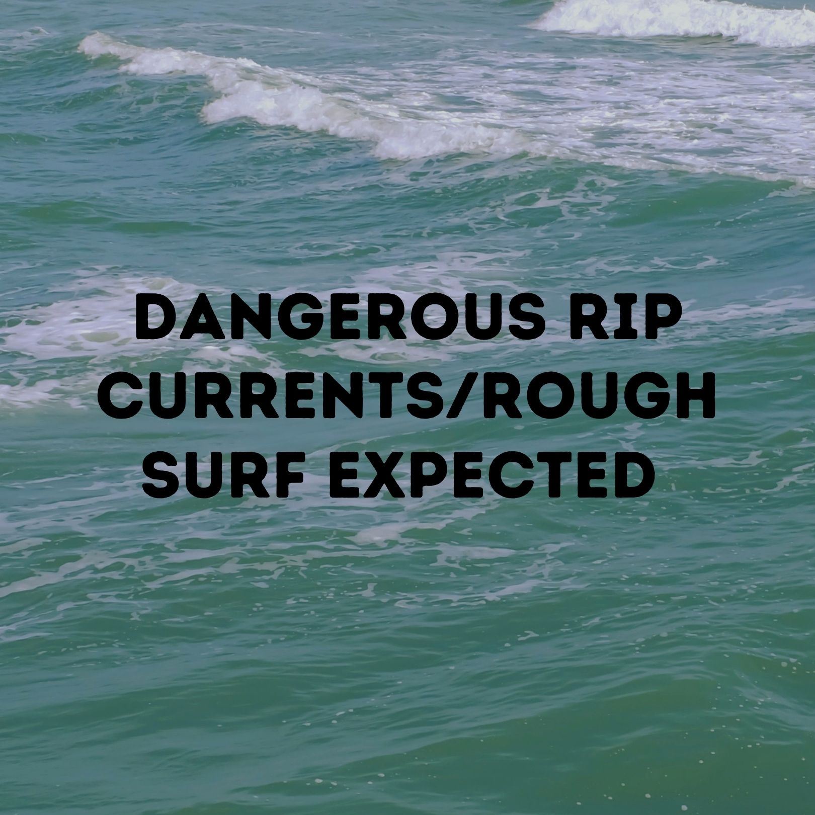 Dangerous surf and rip currents expected as a result of the storm offshore. 