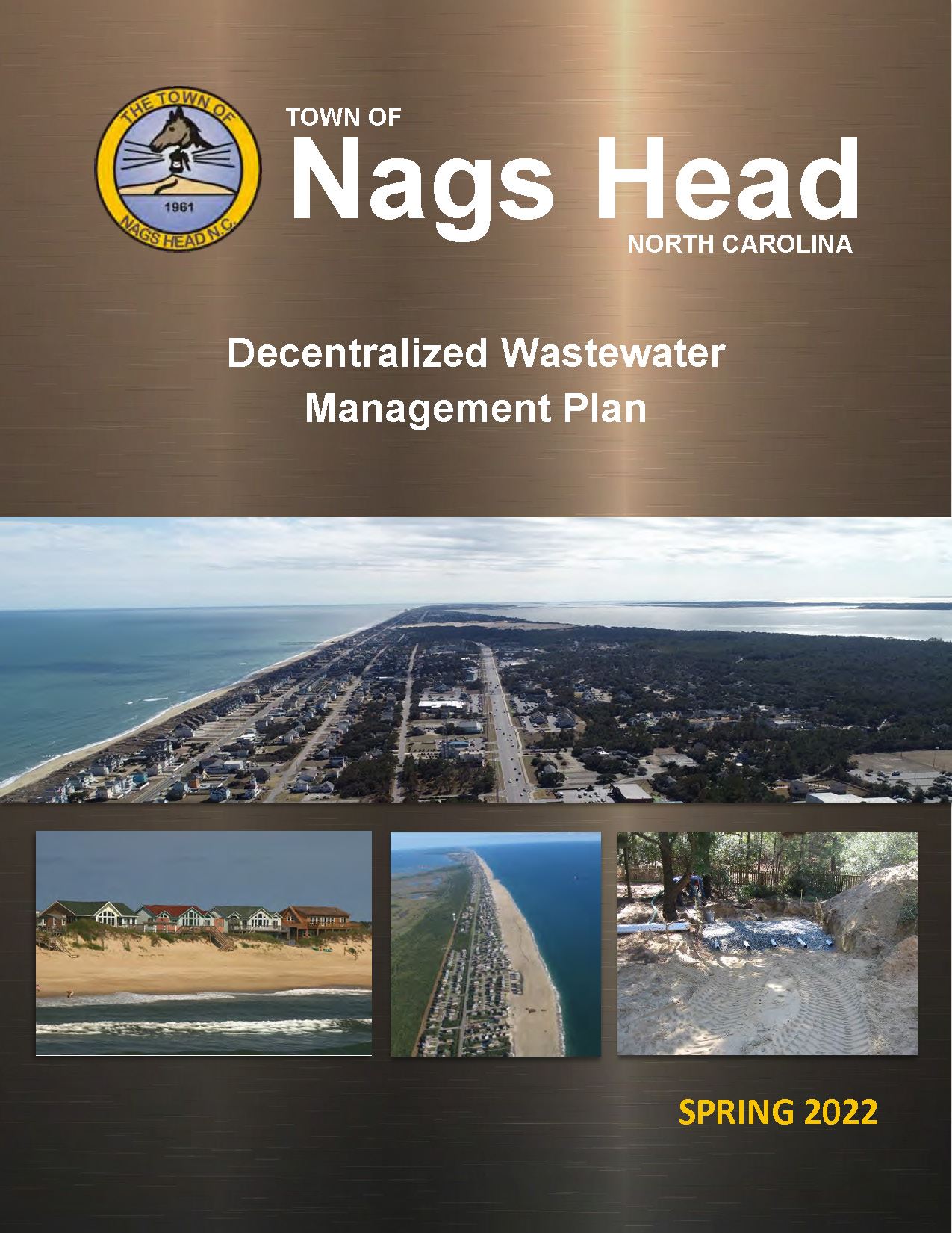 Cover of Plan - Two Aerial Photos of Nags Head, Photo from Beach of Oceanfront homes