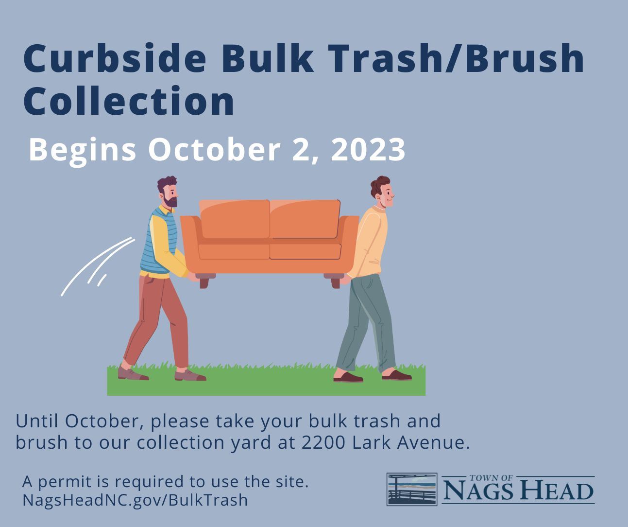 Curbside Bulk and Brush Collection Begins October 2 2023