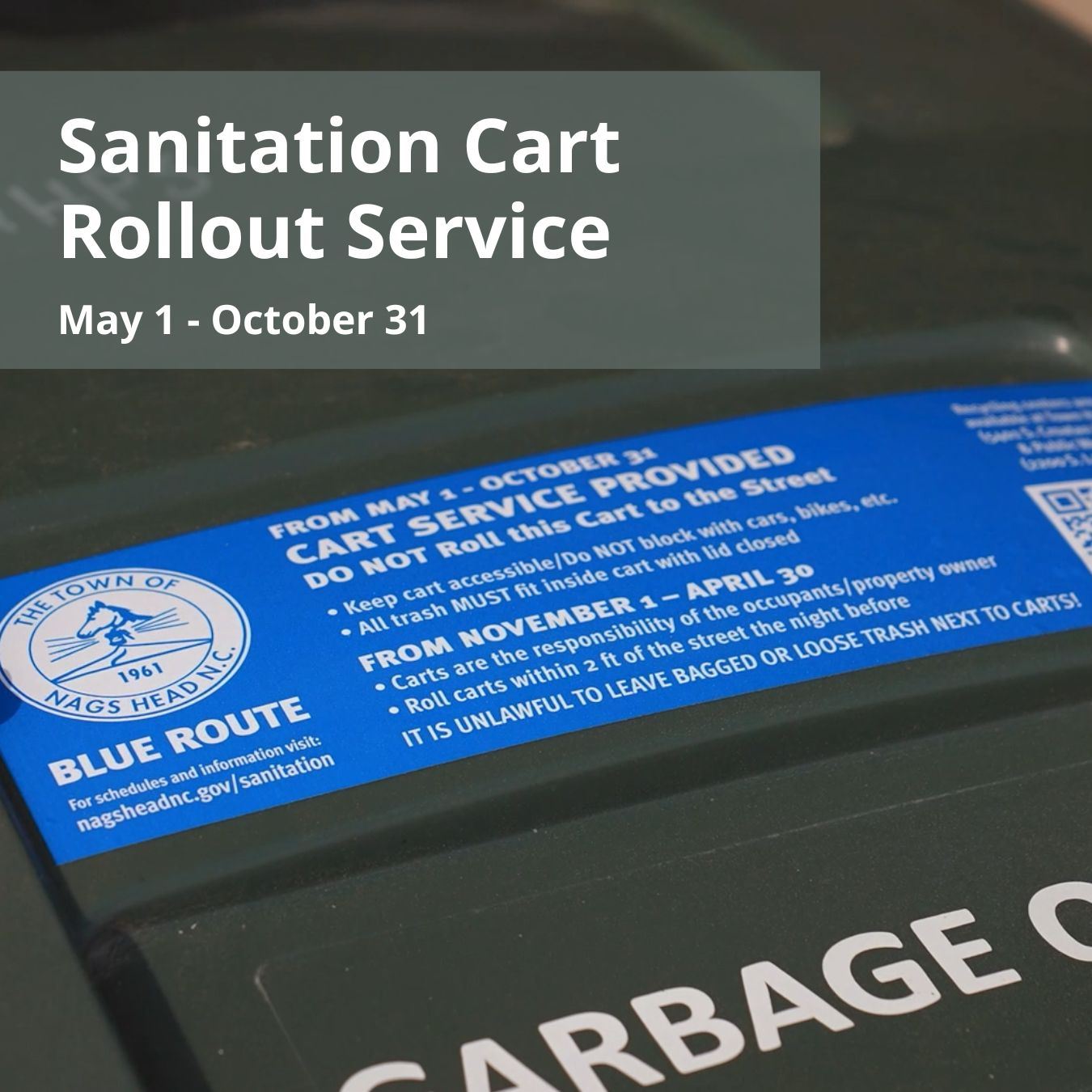 Cart Rollout Service May 1 - October 31