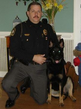 Officer Murray with a dog