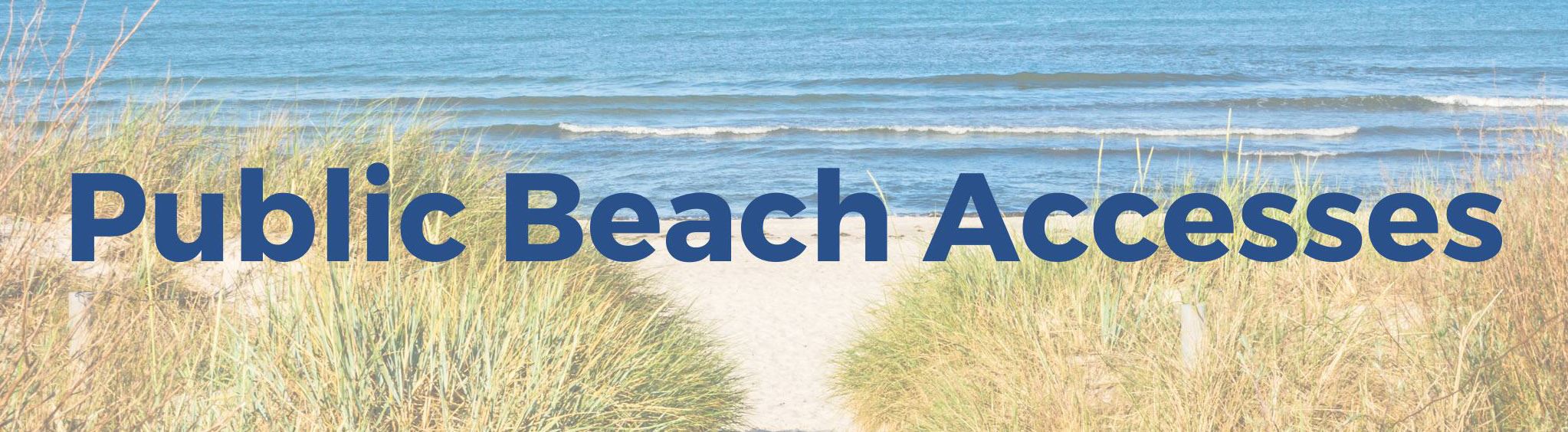 Photo of sand walkway to public beach access