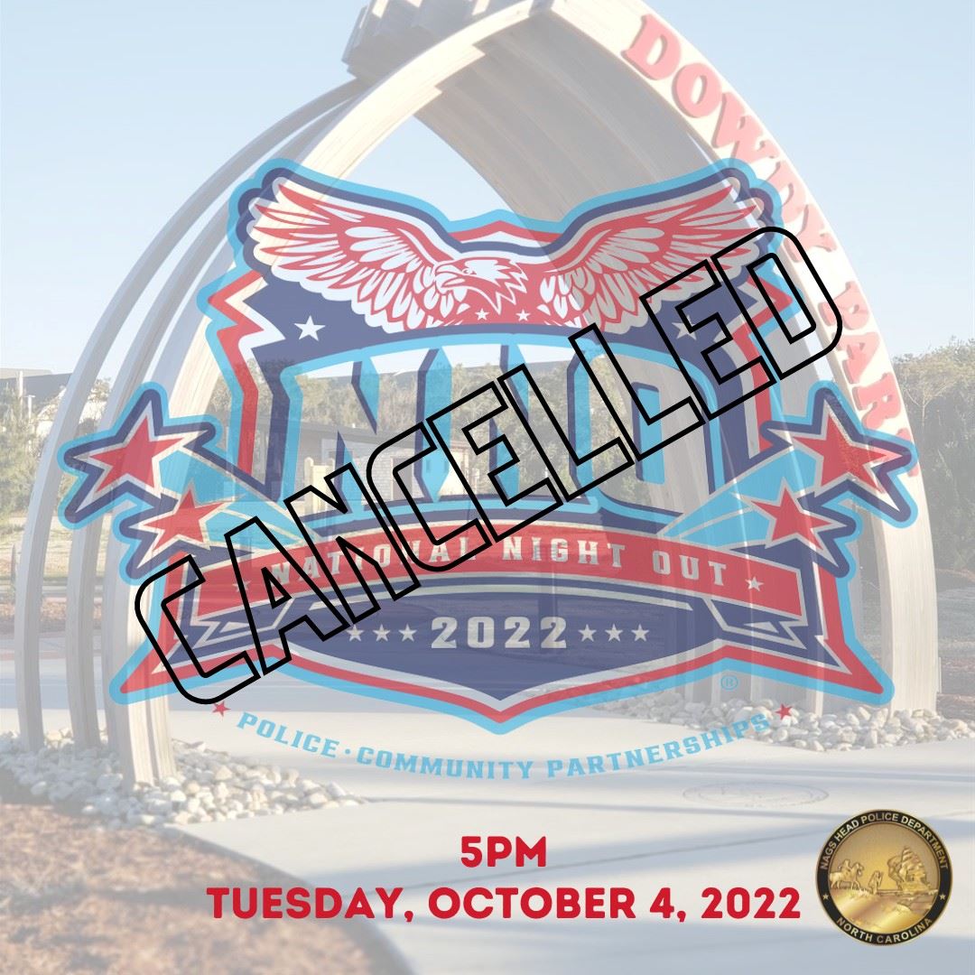 National Night Out for Oct 4 2022 Cancelled Due to Weather